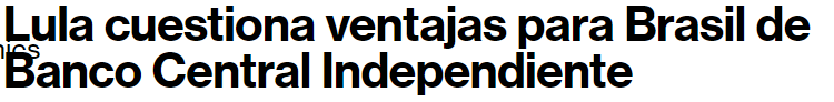 PabloGilTrader's tweet photo. Estas son las cosas que a mi me preocupan...si comienzan a convertirse en la norma. Ejemplo de las declaraciones recientes del presidente de Brasil. https://t.co/Z0a1HnznxY