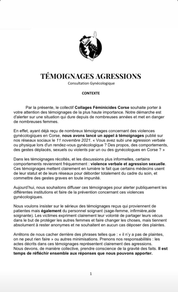 iwascorsica's tweet photo. Communiqué des colleuses corses. 
Le texte est en trois parties en description ALT (ça ne rentrait pas dans une image) 
@StopVOGfr https://t.co/pCNfrJkm3M