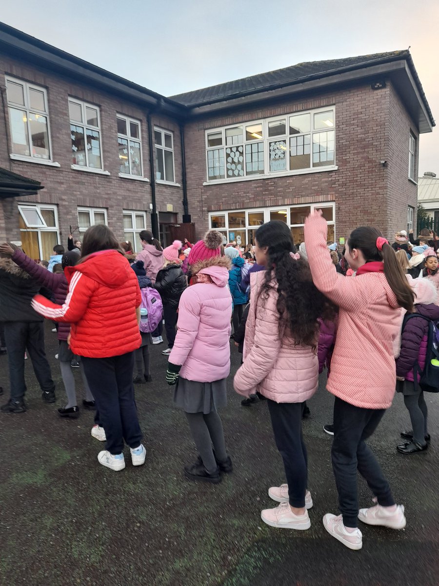 TogherGirls's tweet photo. Today's morning dance routine @TogherGirls was led by students from staff member Trish McCarthy's school of dance.We had a large, appreciative audience of parents from our school community.@tusla #tess #everydaycounts #schoolattendance #schoolcompletion #ewo @DCEDIY1 https://t.co/Cv5Wdqbbga