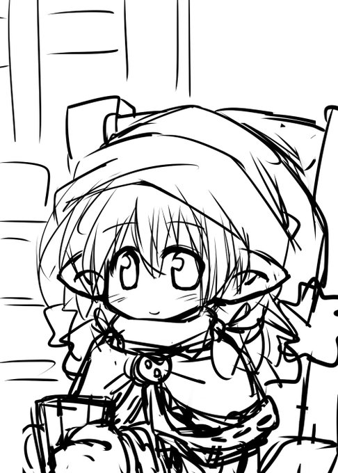 だいたい黒一色でびゃーっと描いて仮色もあんまり置かないたいぷ…
#このタグを見た人はラフ画とその完成絵を見せる 