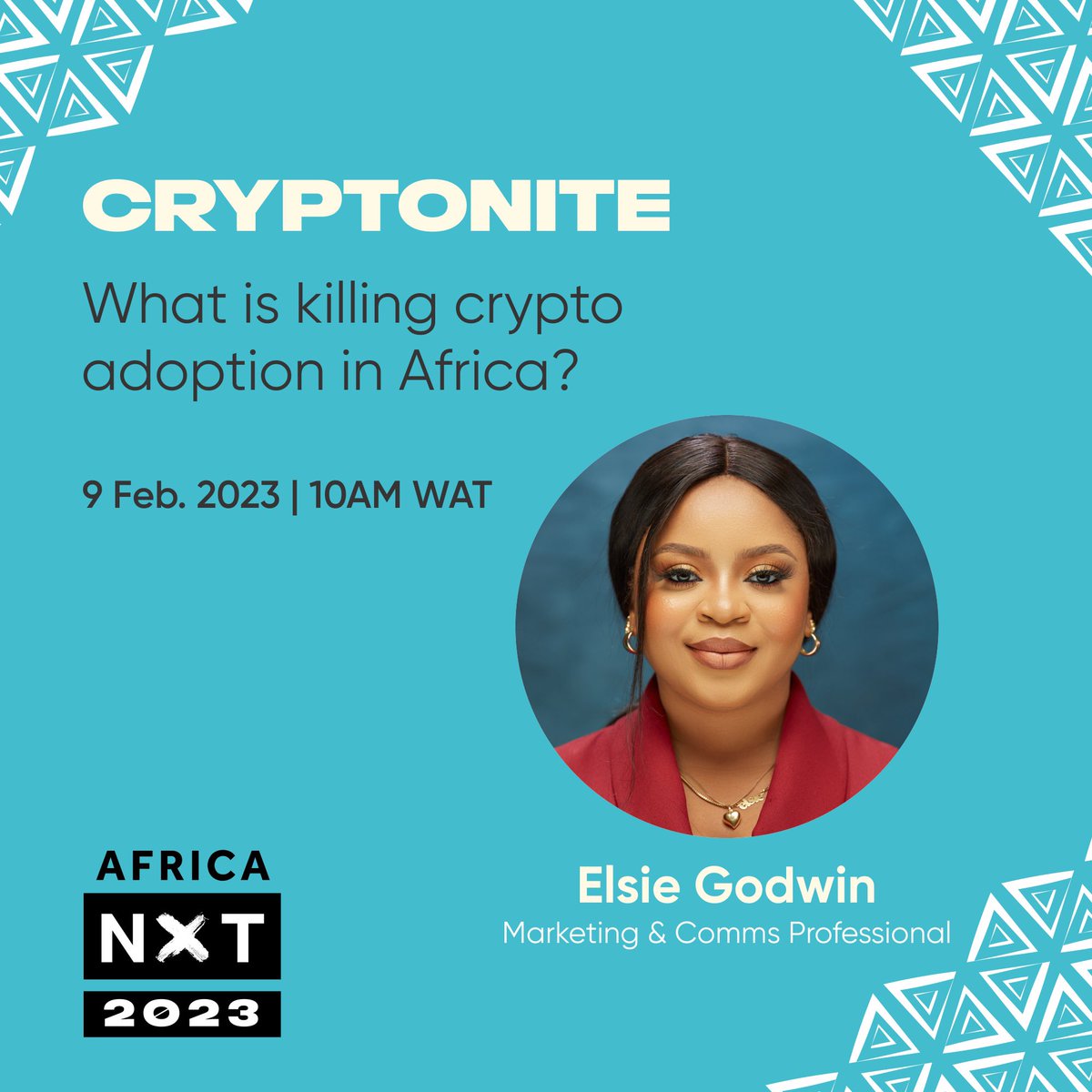 Excited to be speaking again at <a href="/africa_nxt/">AFRICANXT</a> 

I have had the opportunity of leading Marketing for web 2 &amp; #Web3 fintech startups and I sure do have few things to share on this topic - “What is killing Crypto adoption in Africa?”

I’m looking forward to a wholesome conversation.