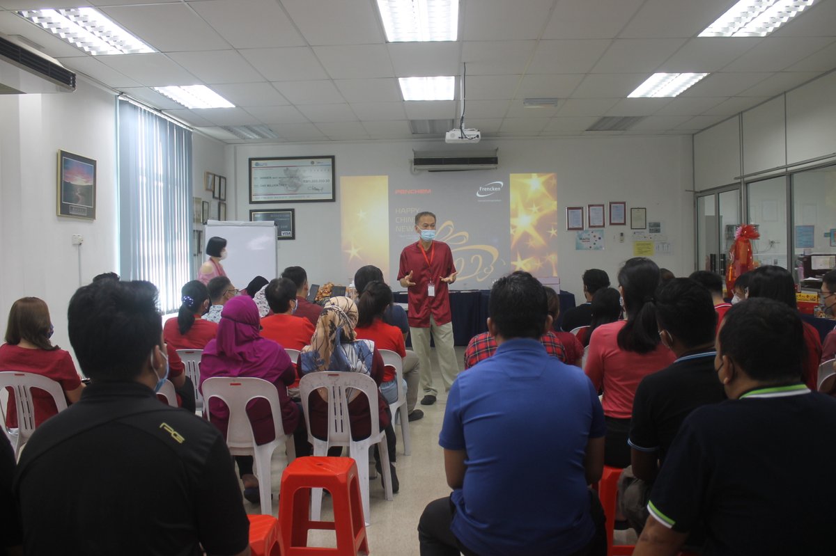 Penchem101's tweet photo. Penchem 2023 CNY Celebration &amp; Service Awards Giving Ceremony

#Penchem
#2023CNY
#ServiceAward
#Festival https://t.co/eiFmaB0AqQ