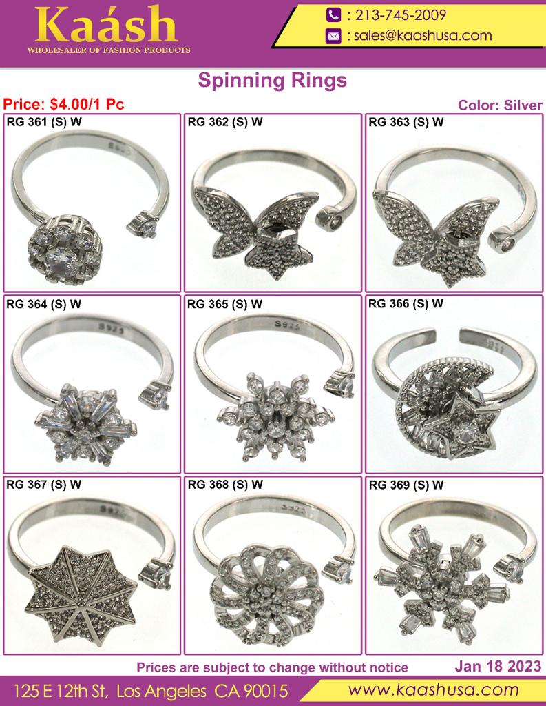 kaash_jewelry's tweet image. Spinning Rings
We provide a large selection of Spinning rings in a variety of patterns at minimal prices. This Spinning Ring is made of 925 sterling silver with white CZ stones. This ring is ideal for everybody because it is one size fits most.
#rings #jewelry #openable