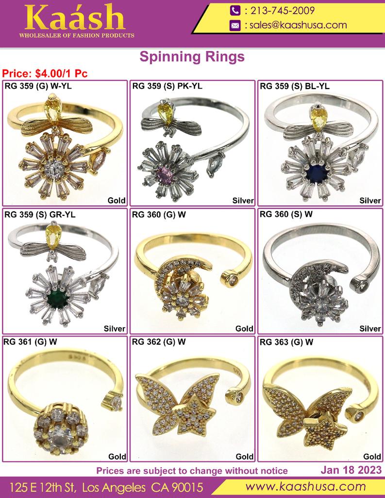 kaash_jewelry's tweet image. Spinning Rings
We provide a large selection of Spinning rings in a variety of patterns at minimal prices. This Spinning Ring is made of 925 sterling silver with white CZ stones. This ring is ideal for everybody because it is one size fits most.
#rings #jewelry #openable