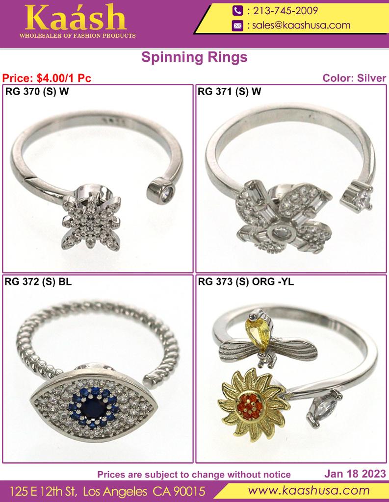 kaash_jewelry's tweet image. Spinning Rings
We provide a large selection of Spinning rings in a variety of patterns at minimal prices. This Spinning Ring is made of 925 sterling silver with white CZ stones. This ring is ideal for everybody because it is one size fits most.
#rings #jewelry #openable