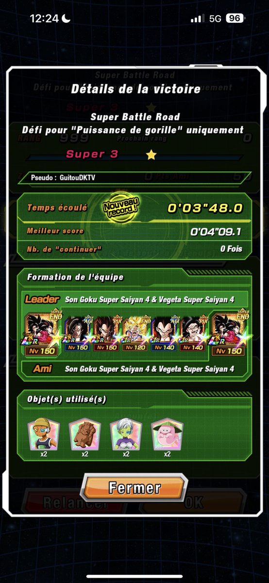 Guitou5540's tweet photo. #SuperBattleRoad avec la catégorie Puissance de gorille en speed run 😎
#DokkanBattle https://t.co/UQTROnTXLL