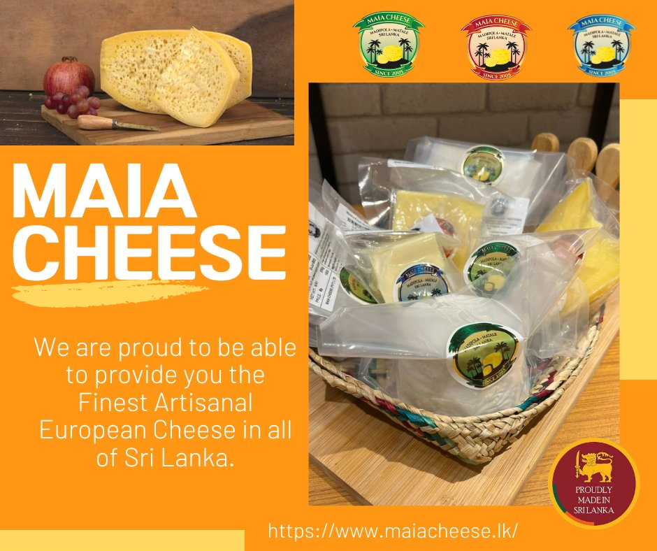 MaiaCheese's tweet photo. At Maia Cheese, we believe that the finest artisanal European cheese should be available to you no matter where you live.

#cheese #maiacheese #srilankacheese #cheese #sri #lanka #cheeselovers #munchies #foodie #food #cheeseoncheese #cheeseonthego https://t.co/RYGApS3RtI