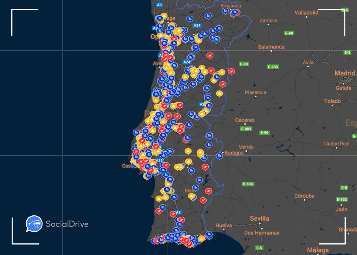 SocialDrive ya funciona en Portugal 🇵🇹 

Con +1000 avisos en 30 días
Já está em Portugal!