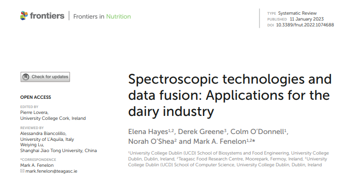 Delighted to have my first paper published with the journal Frontiers in Nutrition. Thanks to my supervisors in Teagasc and UCD for all the help and support. frontiersin.org/articles/10.33…
@VistaMilk @TeagascFood 
#believeinscience #digitalisingdairy