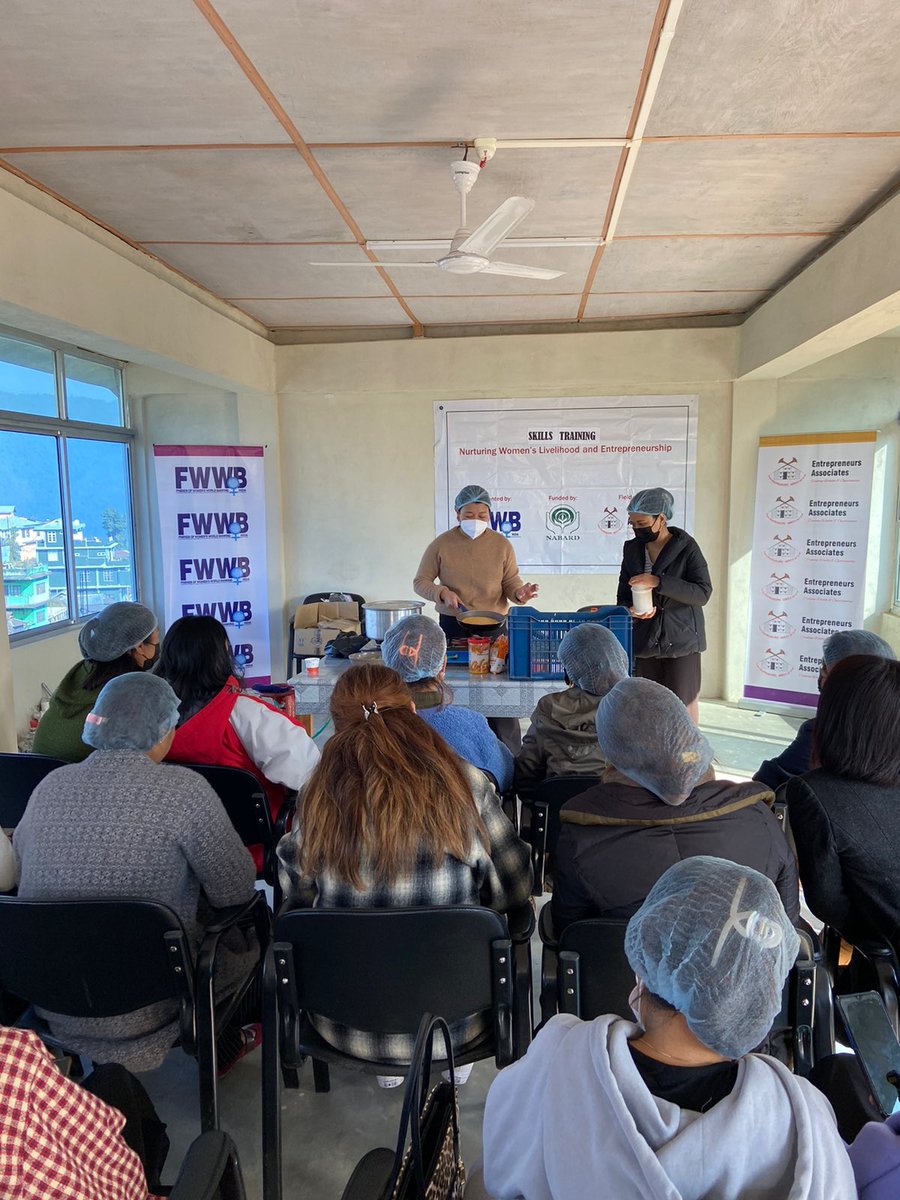 EANagaland's tweet photo. Skills training’s being conducted across Phek and Kiphire District of Nagaland, under the #FWWB and #nabard training for women empowerment. From pickles to chips, baking to tailoring the trainings are aimed at enabling women to supplement their incomes. https://t.co/yNUORw4sSA