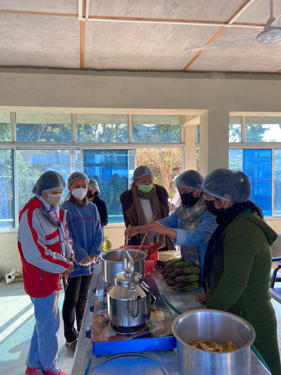 EANagaland's tweet photo. Skills training’s being conducted across Phek and Kiphire District of Nagaland, under the #FWWB and #nabard training for women empowerment. From pickles to chips, baking to tailoring the trainings are aimed at enabling women to supplement their incomes. https://t.co/yNUORw4sSA