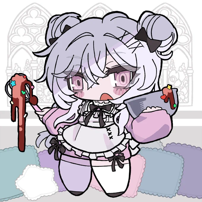 ご依頼より!羽衣まよさんのバレンタインなイラストです #まよね絵 
