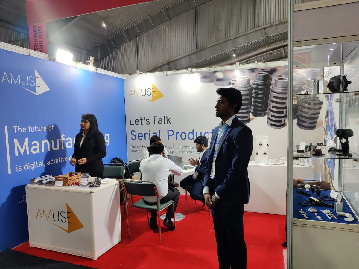 Amuse3d1's tweet photo. โจWe are super excited to kick start Day 1 at IMTEX 2023 Exhibition Bangalore! Come and join us at stall no: B113
#Amuse3d #Amuse #Imtex2023 #Imtex #Imtex23 #Bangalore #BIEC #Exhibition #expo #manufacturing #3Dprinting https://t.co/bvDhXaaomF