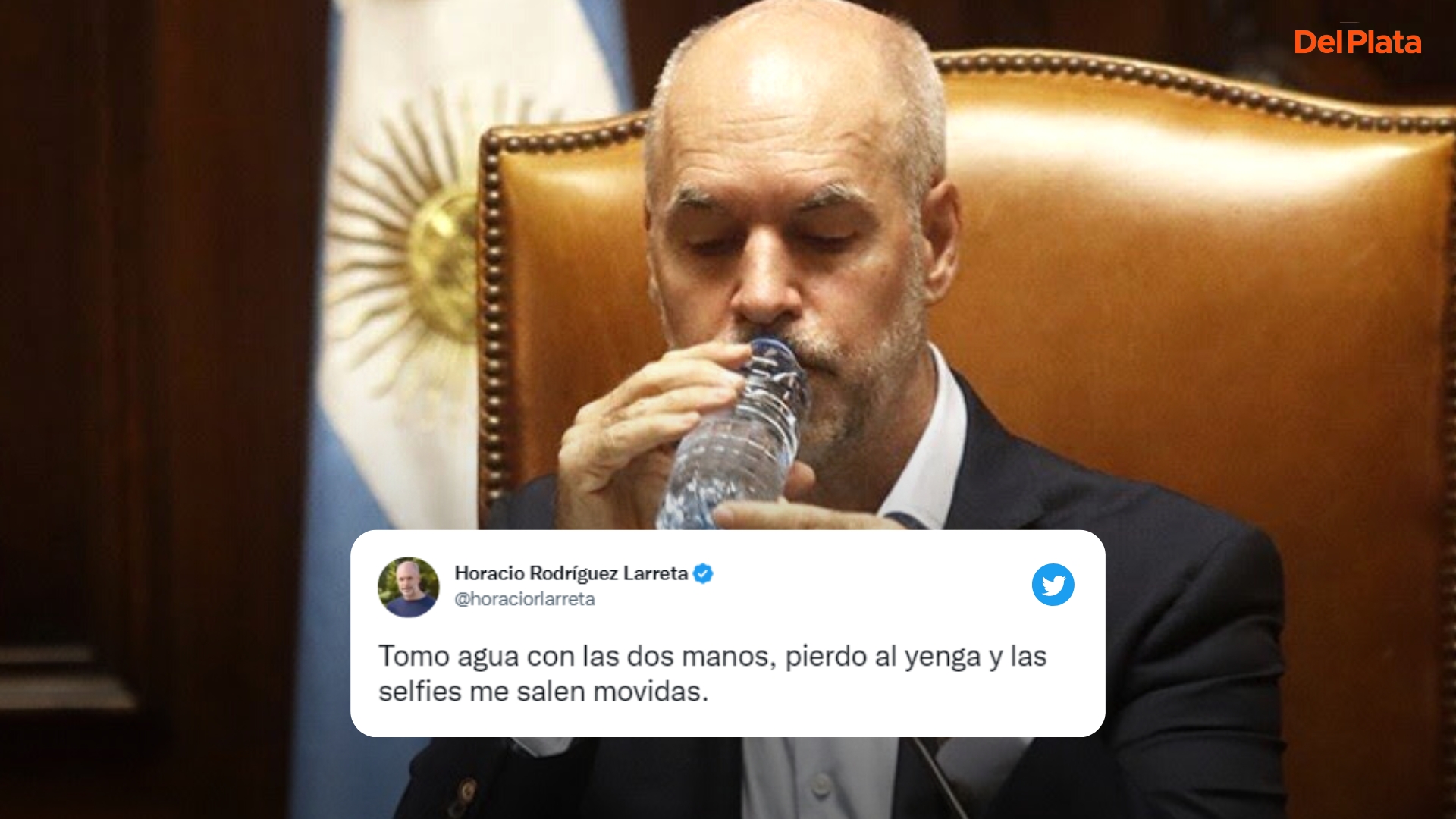 Radio Del Plata on Twitter: "➡️Larreta publicó en su cuenta de Twitter un  tweet que cuestionaba su forma de agarrar una botella y expresó: “Tomo agua  con las dos manos, pierdo al