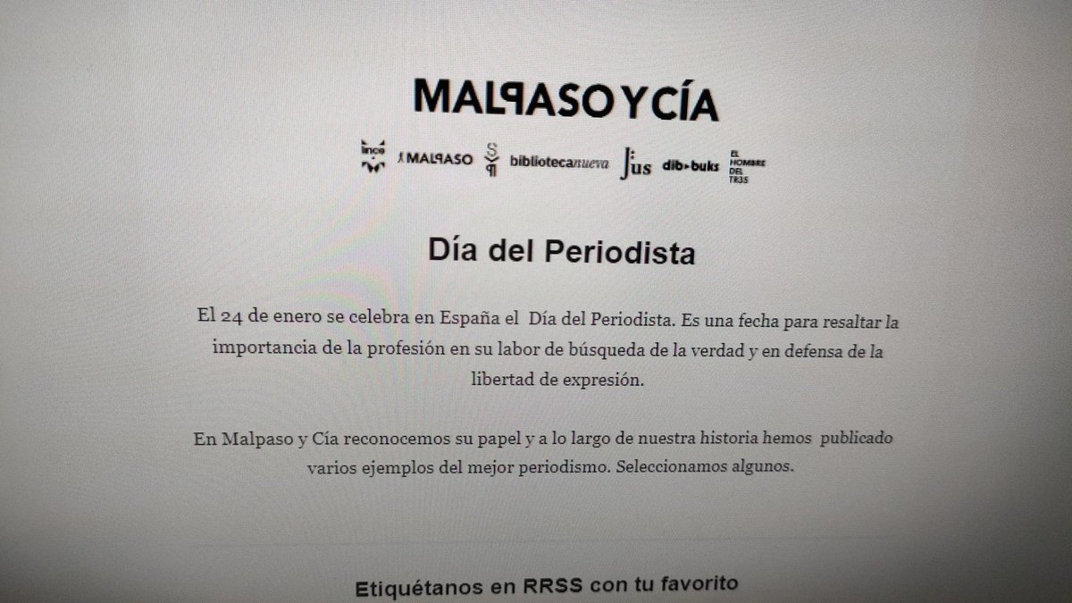 Joder, es que este mailing me parece hasta de mal gusto.