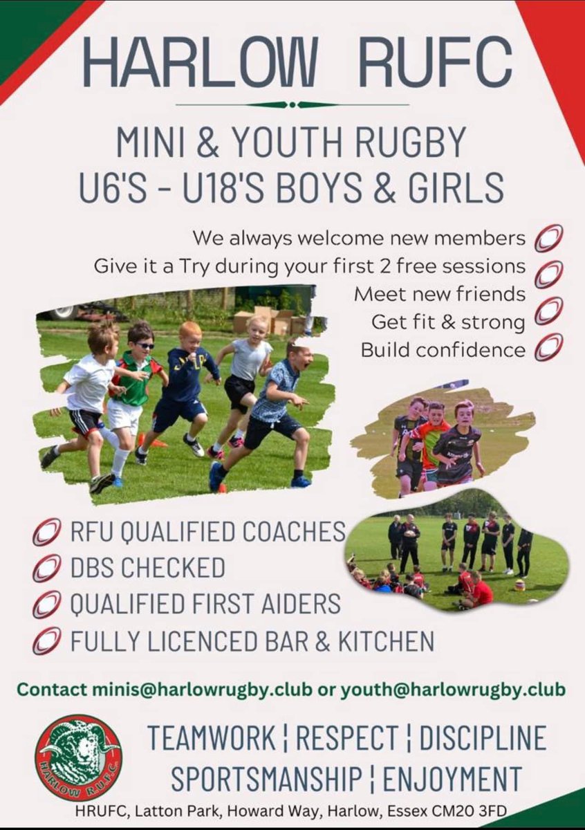 New players always welcome .
The best team sport in the world !
❤️🏉💚