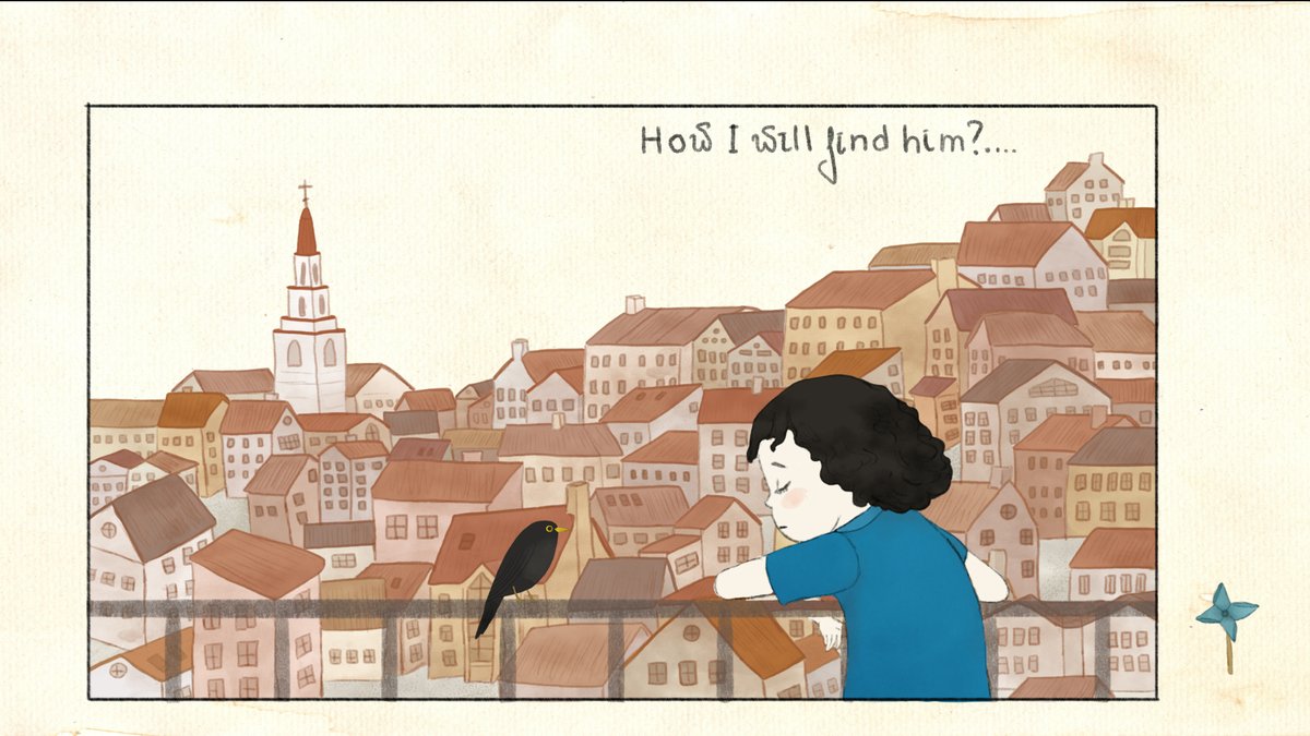 itchio's tweet photo. Invite the blackbird: Hand-drawn puzzle game made in a form of comics with watercolour illustrations 

https://t.co/3d2f5f3WxO by @AnaMerzlaya https://t.co/JQfo69qi7H