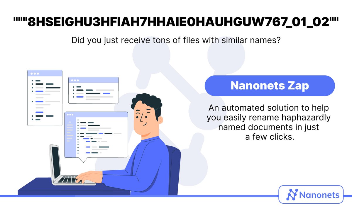 nanonets's tweet photo. Try Nanonets for free: https://t.co/xNAD2AWDEj

#AI #automation #OCR #NoCode #DocProcessing #API #tech #RPA #MachineLearning https://t.co/U5E7m8NXEz
