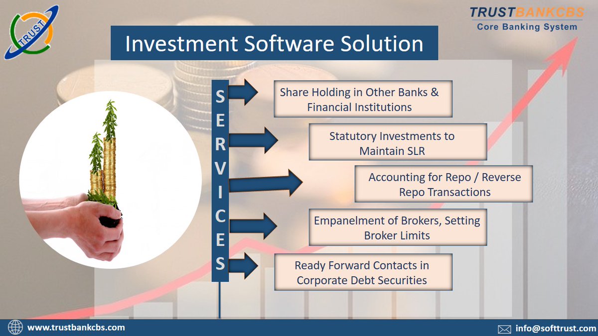 TrustBank_CBS's tweet photo. TrustBankCBS Investments module offers tools to simplify and automate the conventionally complex processes.
To know more visit: https://t.co/UDD3URGqxj

#sacco #cooperatives #corebanking #bfsi #microfinance #corebankingsolution #investment https://t.co/Seu7uL87fB