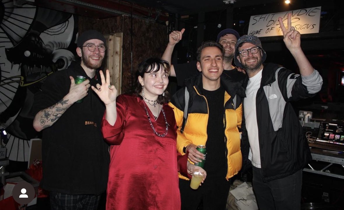 Shitindiedisco's tweet photo. amazing to have @CrawlersHQ in last thursday - shout out to holly for getting a bit of @BCNRband on the playlist!

deffo be playing some crawlers again tonight!

all 5 rooms of music open again tonight! 🪩💫🎉 https://t.co/KHbG1vgy1D