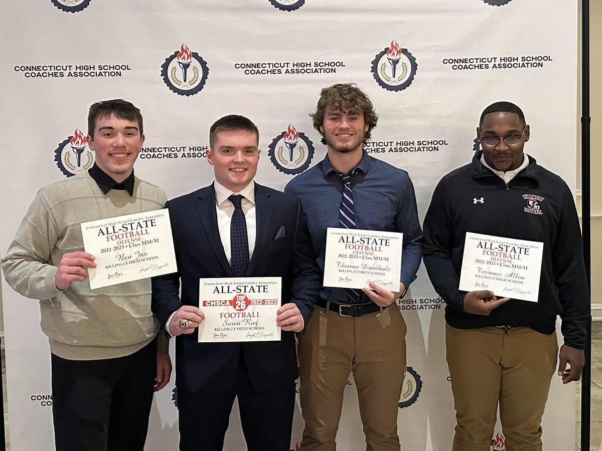 KHS_Athletics1's tweet image. Congrats to our All-State Football players.  Always great to celebrate end of year accomplishments given all the work these kids put in year round 💪@DreibholzThomas @jax6ben @SorenRief @TerrenceA77 @KillinglyFBall @ClassactKhs @CTHSCA