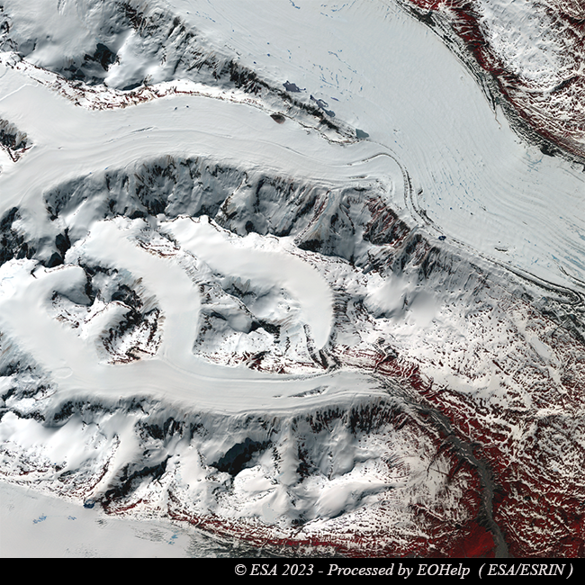 ESA_EarthOnline's tweet photo. A #glacier in #Canada #BritishColumbia's NW corner is shown in this #GeoSat2 2021 image. The wilderness area, close to #Alaska border, lies in #Stikine Region east of Nunatak Fjord, close to #EasyPeak and #BattlePeak. #TPMprogramme
See Geosat #ESA archive: https://t.co/uVvrYonfZN https://t.co/hCzvJMgMsA