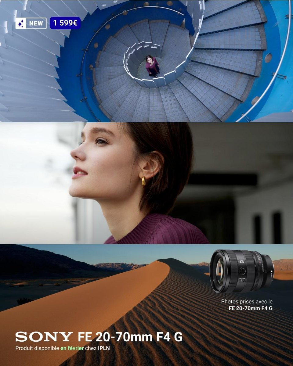 Le tout nouveau zoom ultra grand angle 🚀

Particulièrement léger et compact, ce nouvel objectif associe la qualité optique de la gamme "G" et une rapidité d'AF à couper le souffle 🤯

Dispo à la pré-commande sur Ipln 👉🏻 bit.ly/3CYa45U
____
#IPLN #NewLens #Sony