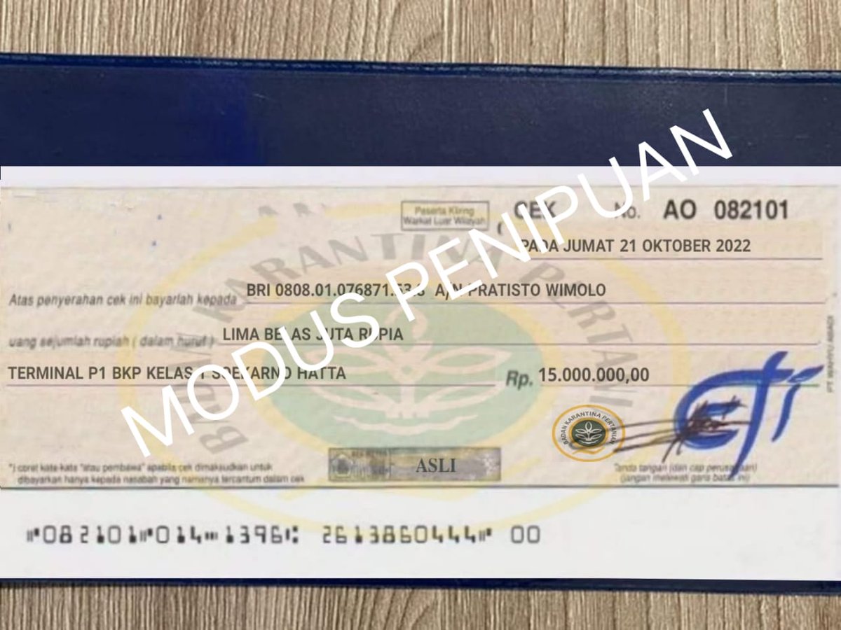 Untuk itu masyarakat perlu mewaspadai pihak yang menawarkan biaya pengurusan karantina dengan nominal tak wajar. Untuk besaran biaya tindakan karantina, masyarakat dapat mempedomani PP No.35 Tahun 2016 tentang jenis dan tarif penerimaan atas penerimaan negara bukan pajak.