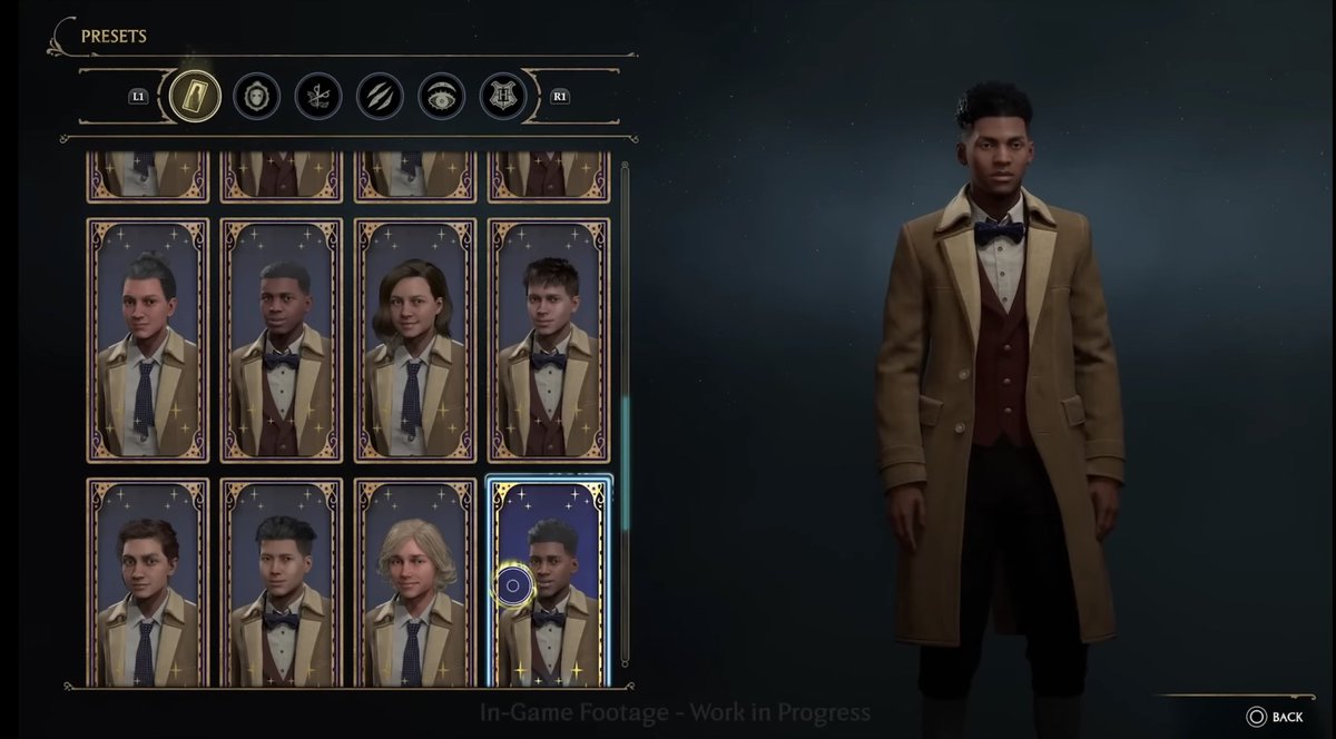 TerrelleGraham's tweet photo. Hogwarts Legacy has a character creator that is worthy of praise. You can tell care was put into the Black character options. Black facial features, the textured hair styles. This should be the standard, but these things are often overlooked and not present in many video games. https://t.co/LSQqDd8Fuf