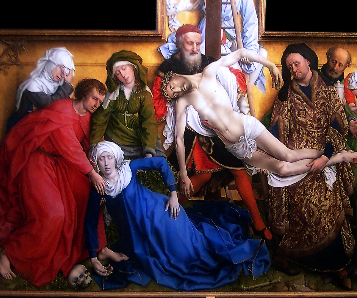 ferdurden's tweet photo. En la Isla de las Tentaciones le han hecho este precioso homenaje a Roger van der Weyden 😍 https://t.co/ATWv3cS9Q5