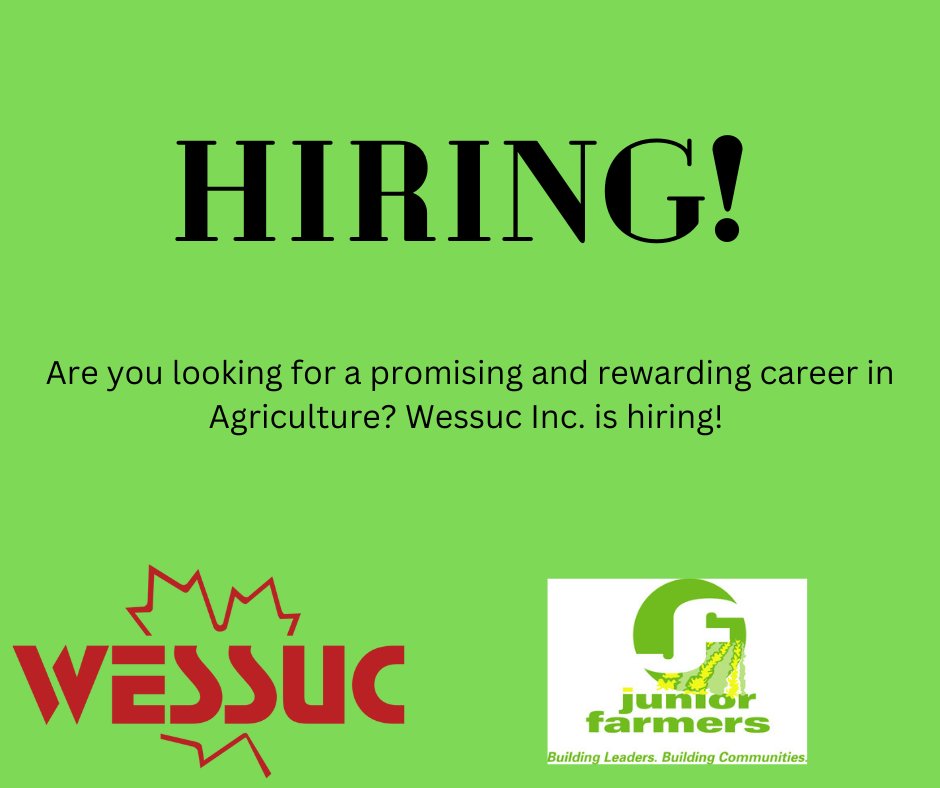 Looking for a job in the agriculture industry? Check out this job posting for a Land Coordinator for <a href="/wessuc/">Wessuc Inc.</a>.
A mixture of sales, soil sampling, soil agronomy, nutrient management, and land management 😁
ca.indeed.com/m/viewjob?jk=1…