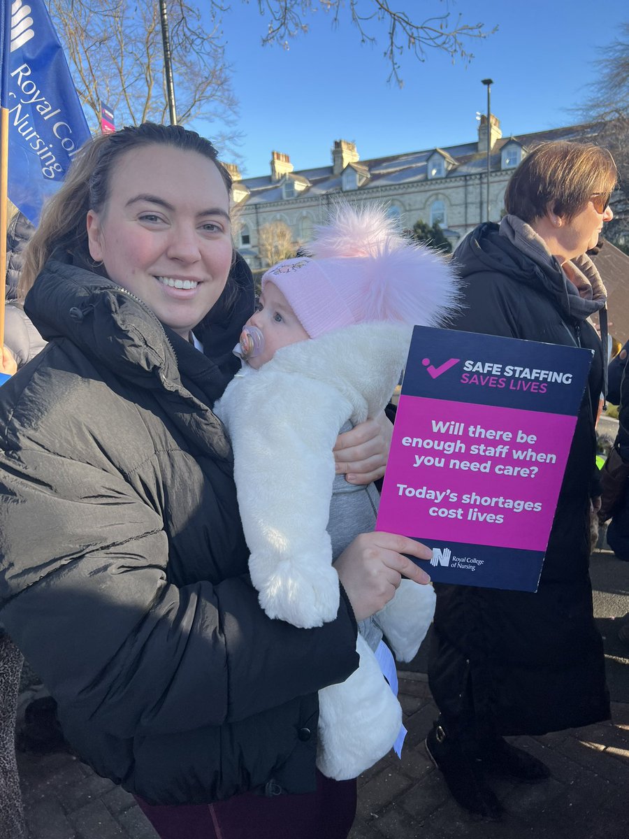 Nurses on strike outside York Hospital tell me that working conditions are worse than ever and demand increased staffing levels as well as pay - with patients also turning out in support @GBNEWS