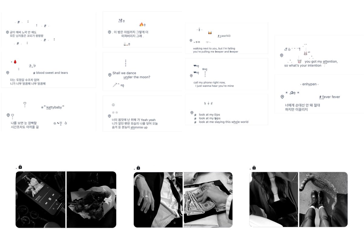 ⠀
⠀ ⠀ ⠀ ⠀ ⠀❤︎ WE 𝓟OP LIKE K𝓟OP ❤︎ 

𖤐 𓈒 all 15 baht [ 11 works + free 3 set pin twitter]

𖤐 𓈒 mention anything  🙇🏻‍♀️

* time :  now -  close mt *

⠀
