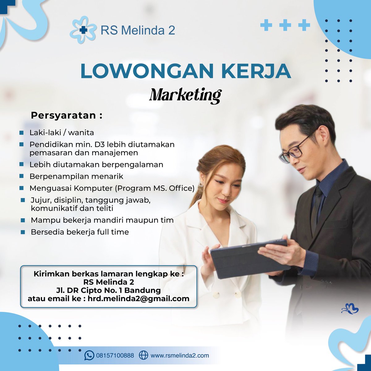 mendutsyang's tweet photo. [Lowongan Kerja]
Dibutuhkan segera!
• Keuangan
• Marketing
• Administrasi

Persyaratan silahkan cek pada gambar di bawah ini.

@hrdbacot 
#lokerbdg #lokerbandung #lokeradministrasi #lokerkeuangan #lokermarketing #hrdcot https://t.co/VJ5VEYuFea