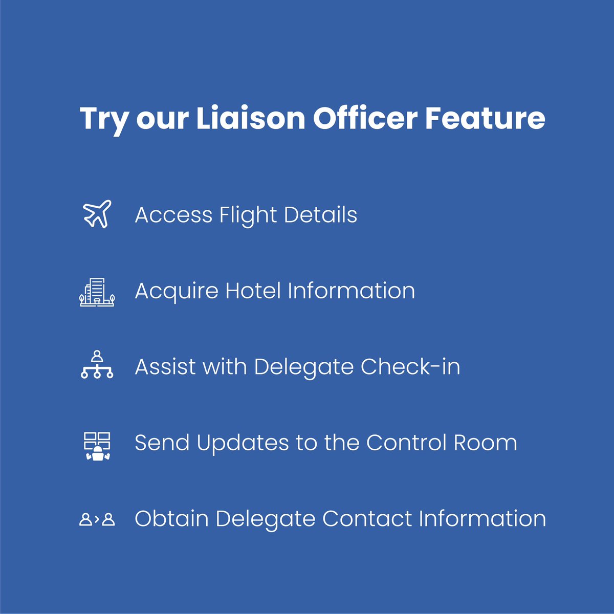 eventedgeapp's tweet photo. We've got a solution that makes it easy to manage delegate schedules, whether you have one or thousands of delegates. Check out the Liaison Officer feature today!

#EventEdge #LOfeature #fleetdetails #hoteldetails #delegates #eventapp #appfeature #experiencedifferent https://t.co/K0aBWFKdIH