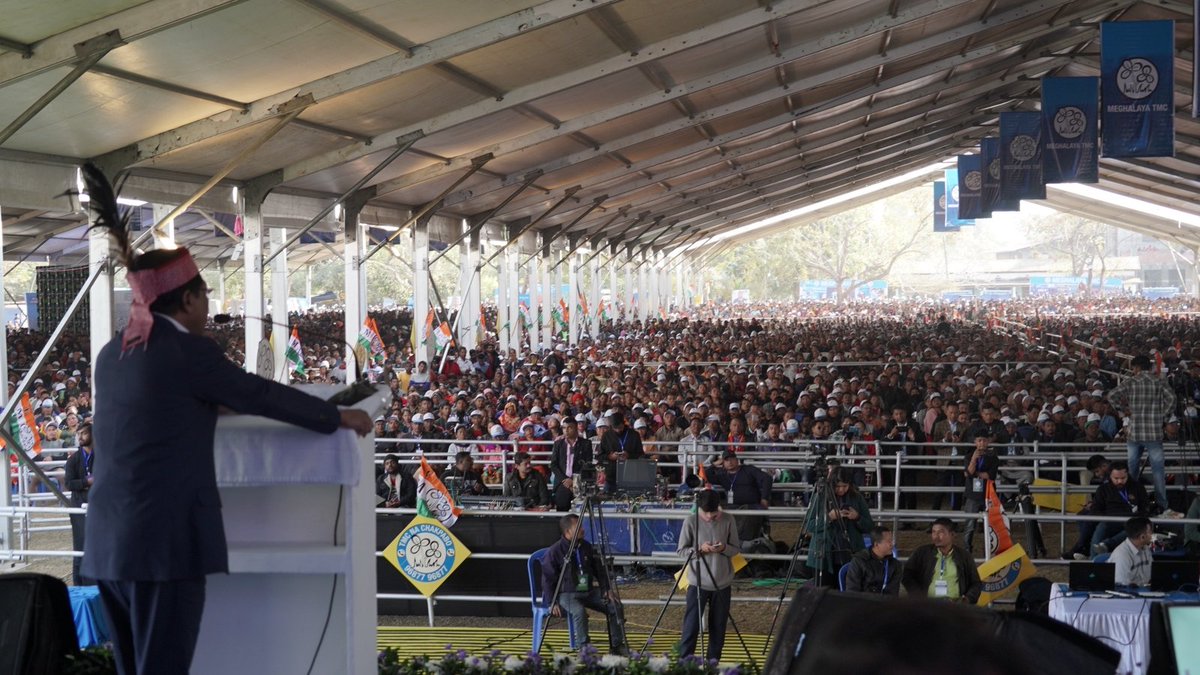 DikkanchiS's tweet photo. Yesterday was a landmark day in Garo Hills! With the presence of a huge number of people, and the gracious presence of Didi, the event held yesterday at Mendipathar was truly mesmerising, marvelous &amp; memorable one !!
#TMC #Meghalaya https://t.co/QxsD1o42NR
