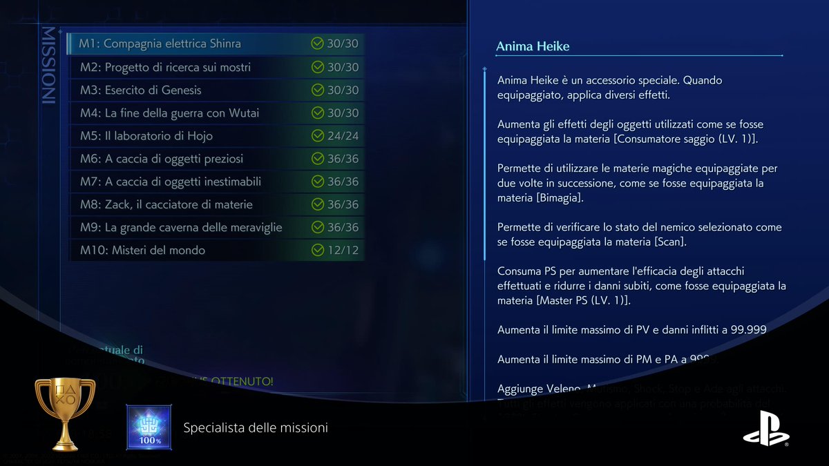 AerithStrife90's tweet image. CRISIS CORE –FINAL FANTASY VII– REUNION
Specialista delle missioni (GOLD)
#PlayStationTrophy #PS5Share, #CRISISCORE–FINALFANTASYVII–REUNION