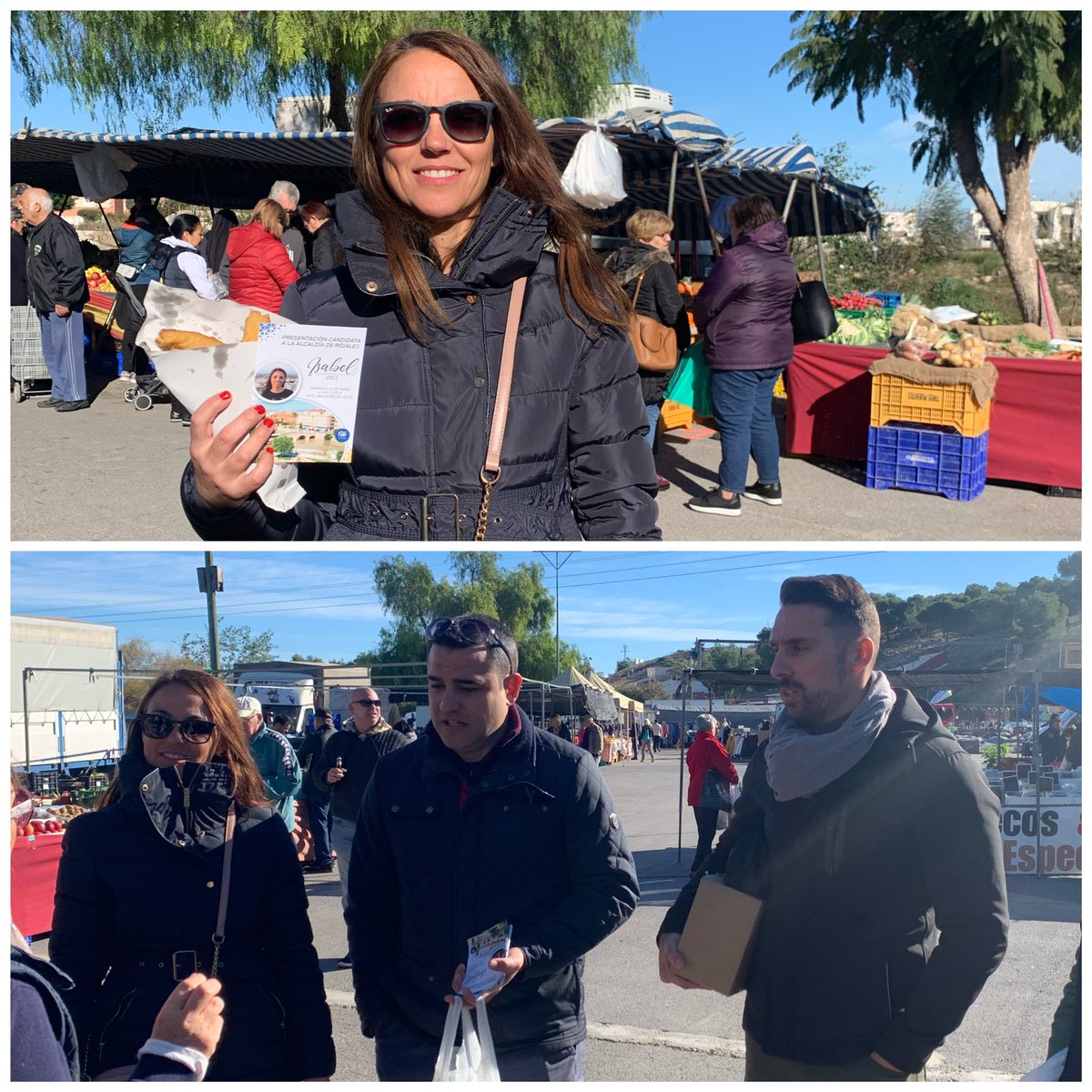 PPRojales's tweet photo. 🙋🏻‍♂️ A pesar del frío y el viento, esta mañana hemos estado en el mercado semanal repartiendo churros e ilusión!! 
#rojalesatrevete #popularesrojales #isabelbernavidal2023 #Rojales https://t.co/SNF7ngjliX