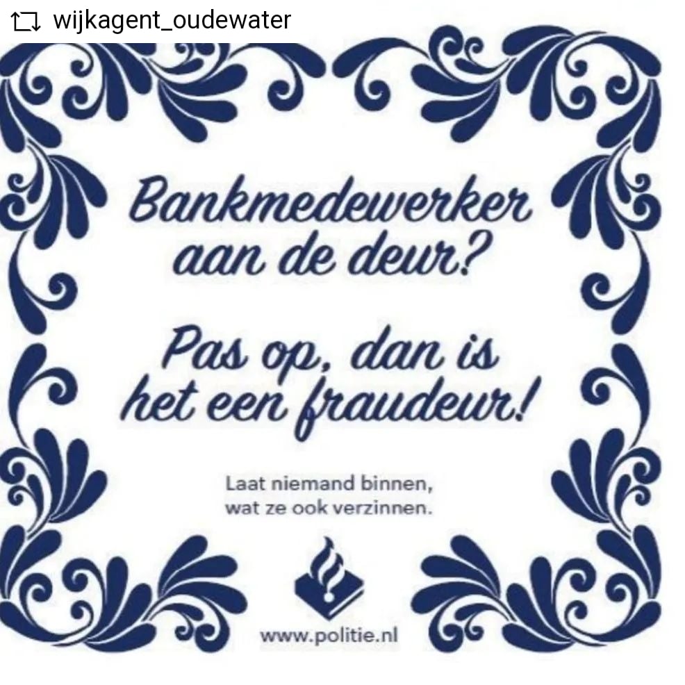 #Tegeltjeswijsheid #fraude #oplichting