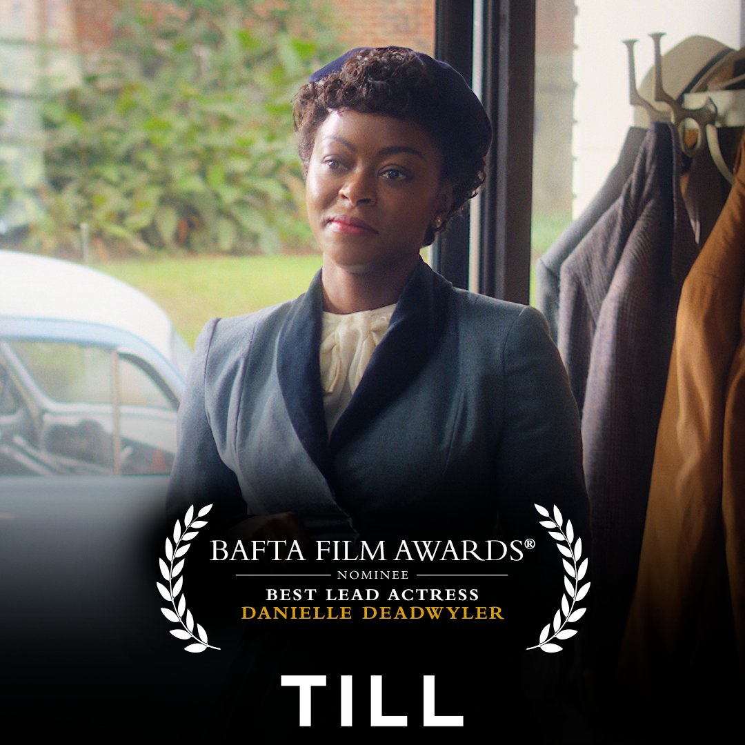 Congratulations to Danielle Deadwyler on her @BAFTA nomination for her incredibly powerful performance in #TillMovie.