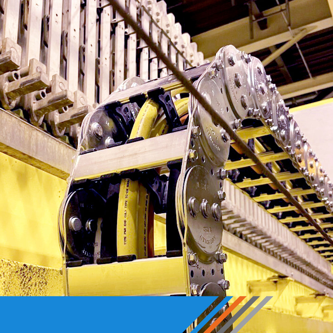 At #TsubakiCanada, we go the extra mile to meet and exceed customer expectations.

Recently, we helped one of our customers who manages a wastewater plant fit all electrical cables and hoses into one Steel 1250 cable carrier.