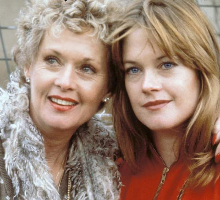 Happy 93rd Birthday American actress Tippi Hedren. Below, Tippi with daughter Melanie Griffith. 