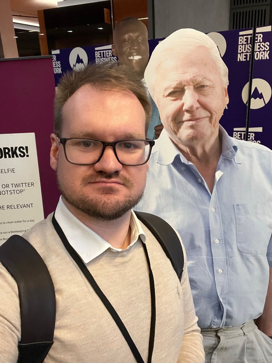We always knew our James was good at networking! Look who he ran into at the #betterbusinesssummit 😀#bcorp