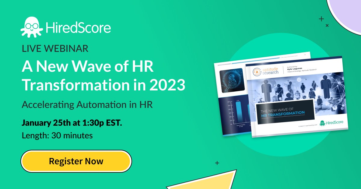 Join us on January 25th at 1:30p EST for a webinar as we explore a new HR automation model for enabling greater operating capacity, more efficient and consistent processes, and stronger stakeholder experiences. 

Register now: hubs.la/Q01xxSMt0