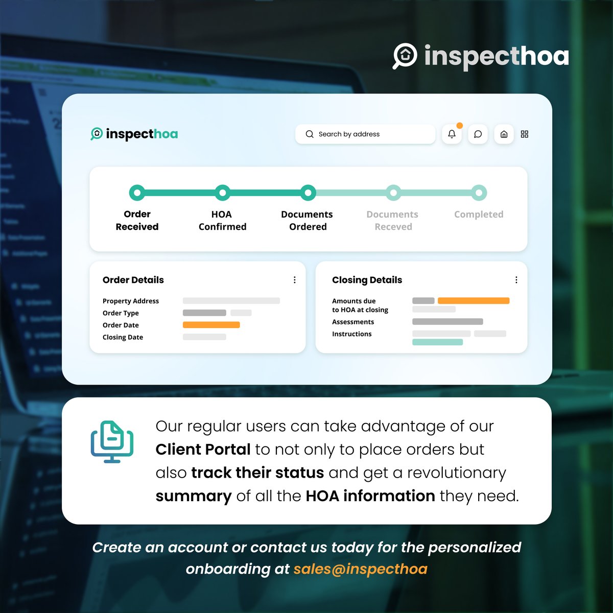 WeAreRexera's tweet image. We’ve created a platform that allows you to never deal with #HOAs ever again🏡

Simplify your #HOAdocuments acquisition process - have all your documents in one place, pre-order, track your document order status, view the summary of the key insights, and more.🚀