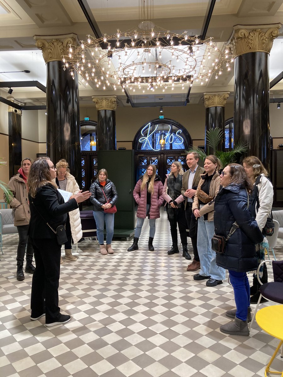 FinlandFCB's tweet photo. Beautiful facilities for meetings &amp; events, delicious food scene, active citizenship. #Helsinki is all this, and much more. 
Thank you Helsinki CVB for hosting our fam trip and showcasing what the city has to offer for business events. https://t.co/XiAlr9bKGO