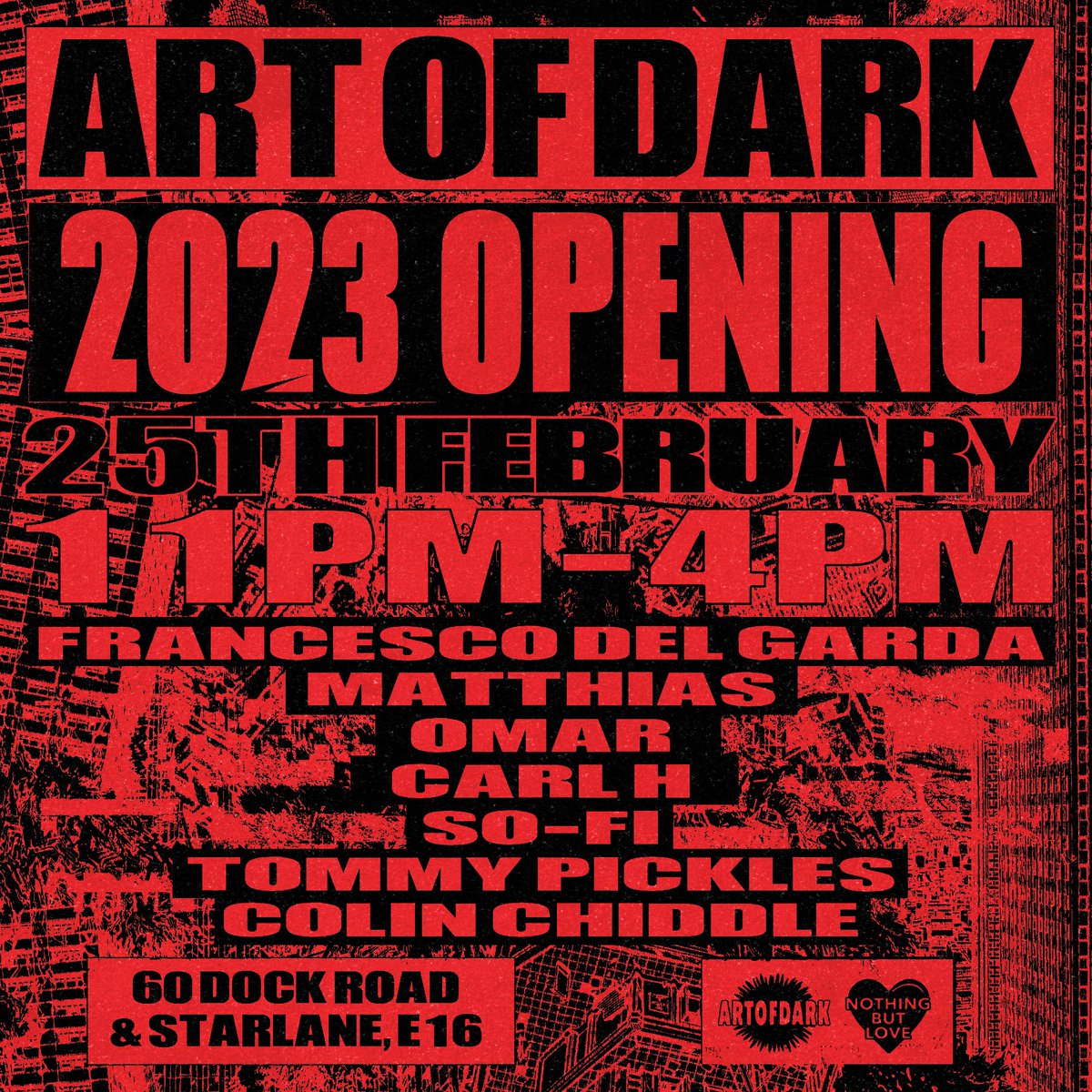 25th Feb’, warehouse party w/ Francesco Del Garda, Matthias, Omar, Colin Chiddle + more 🖤

🎟️ ra.co/events/1630801