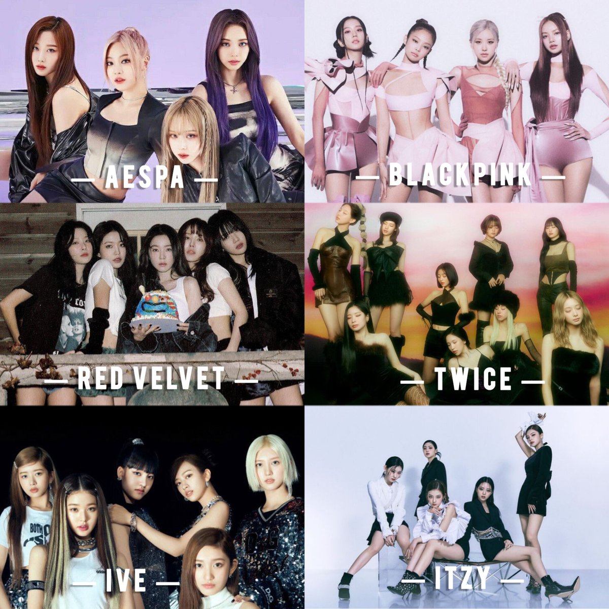 Girl groups with Million Seller albums in Circle Chart history