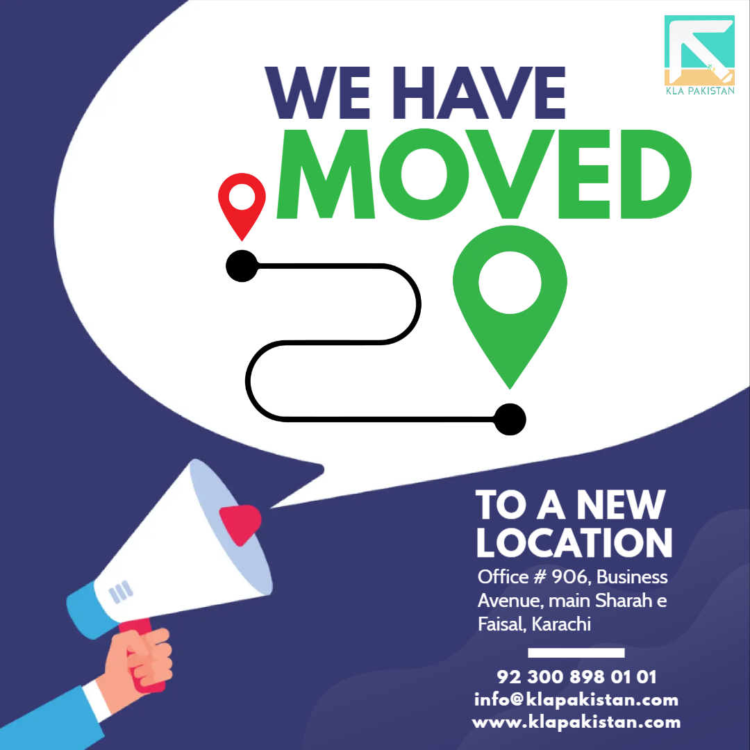 KLAPakistan's tweet photo. We have moved to a new location!

New adventures - New opportunities

We request you to mark the change in your records for all future correspondence. https://t.co/WQzKgxoMFa