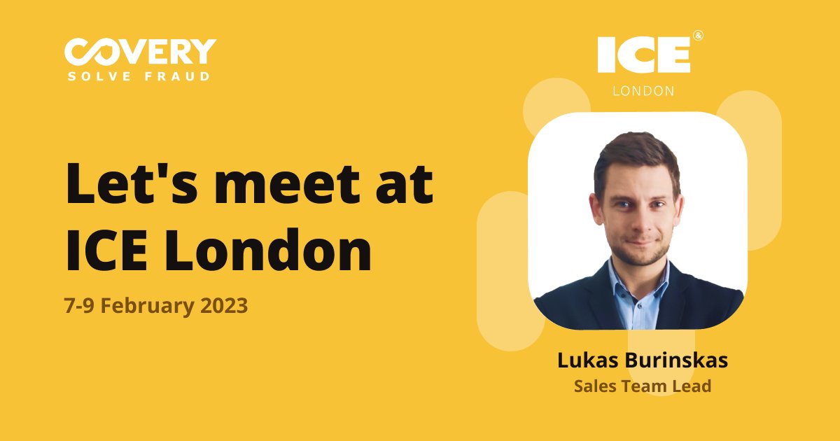 Dear partners, our team will attend 
@ICE365Global
 🚀😍
Lukas Burinskas will tell about how you can reduce the chargeback ratio and prevent fraudulent schemes using 𝗖𝗼𝘃𝗲𝗿𝘆!💥
Book a meeting via 𝗹𝘂𝗸𝗮𝘀.𝗯𝘂𝗿𝗶𝗻𝘀𝗸𝗮𝘀@𝗰𝗼𝘃𝗲𝗿𝘆.𝗮𝗶!🤩
#icelondon  #icelondon2023